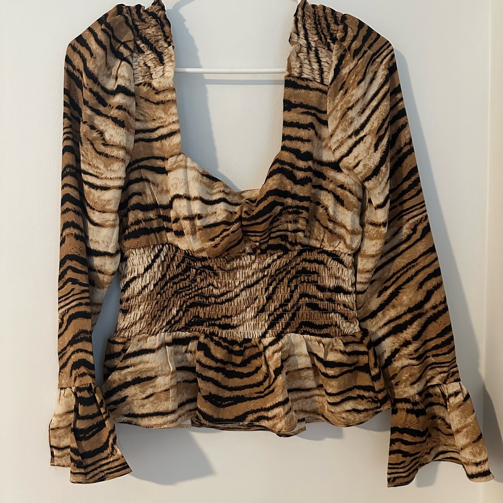 NastyGal Zebra Top